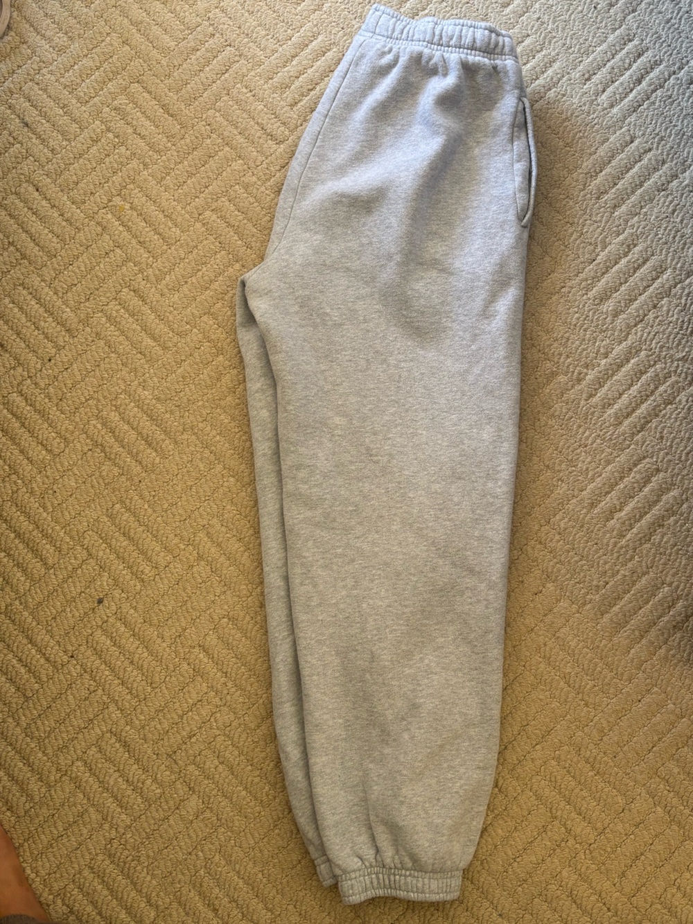 Aritzia Light Gray Sweatfleece Joggers